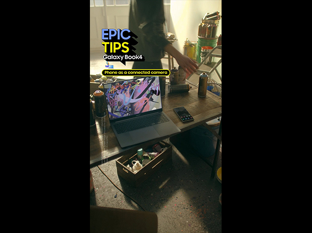 Epic Tips x Galaxy Book4 x Galaxy S24 Series: Your phone as a connected camera